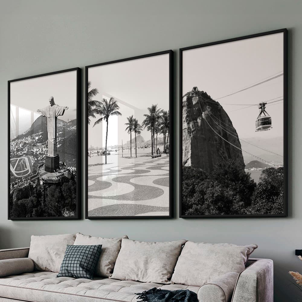 Kit Quadros Decorativos Rio de Janeiro PB